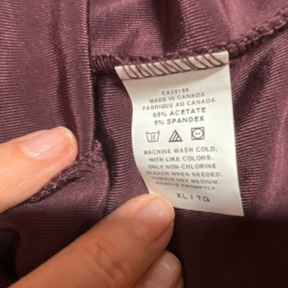 PICADILLY FASHIONS Easy Care Stretch Slinky Flowy Wide Leg Pants High Rise Sz XL - Picture 10 of 11